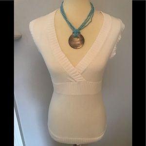 Fitted cross front sweater from BCBG Maxazria